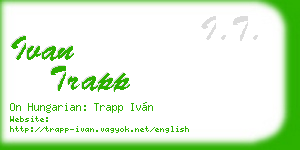 ivan trapp business card
